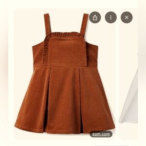 Janie and Jack girls brown velour jumper